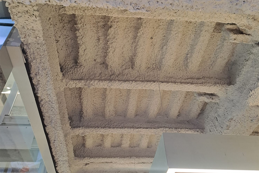 mortero proyectado ignífugo